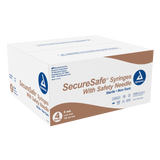 SecureSafe Syringe with Safety Needle - 5cc - 21G, 1.5" needle