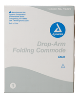 Dynarex - Drop-Arm Folding Commode