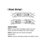 Sheer Adhesive Strips, Sterile, 3/4" x 3", For use with Gloves