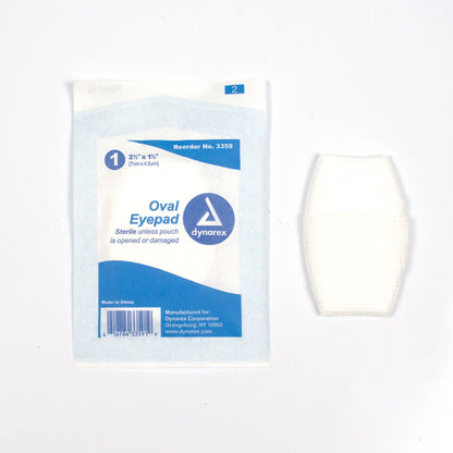 Dynarex - Oval Eye Pads, Sterile, 1 5/8" x 2 5/8"