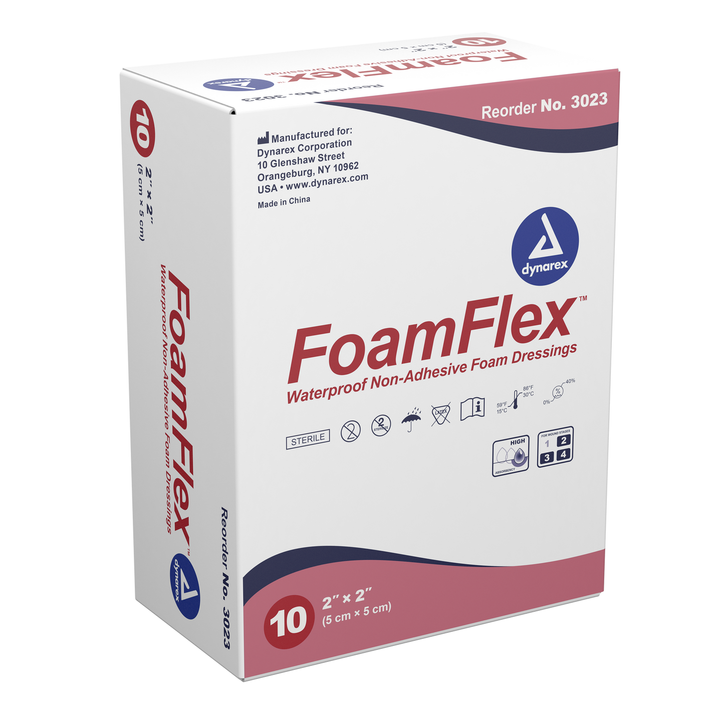 FoamFlex Non-Adhesive Waterproof Foam Dressing