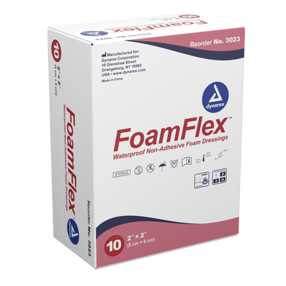 FoamFlex Non-Adhesive Waterproof Foam Dressing