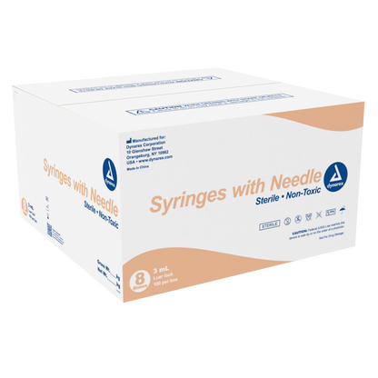 Dynarex - Syringes With Needle - 3cc