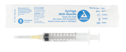 Dynarex - Syringes With Needle - 10cc
