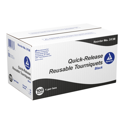 Dynarex - Quick-Release Reusable Tourniquet Black
