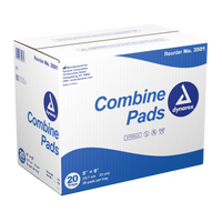 Dynarex - Combine Pads 1/pouch - Sterile, 5" x 9"