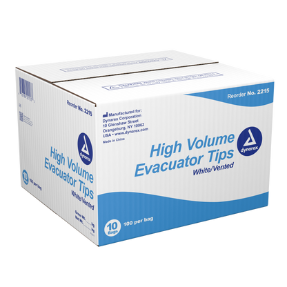 Dynarex - High Volume Evacuator Tip White