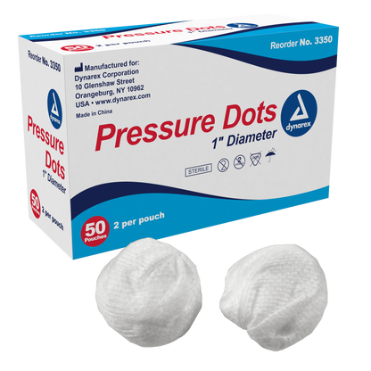 Dynarex - Pressure Dots 2 1/2cm, 1" Diameter