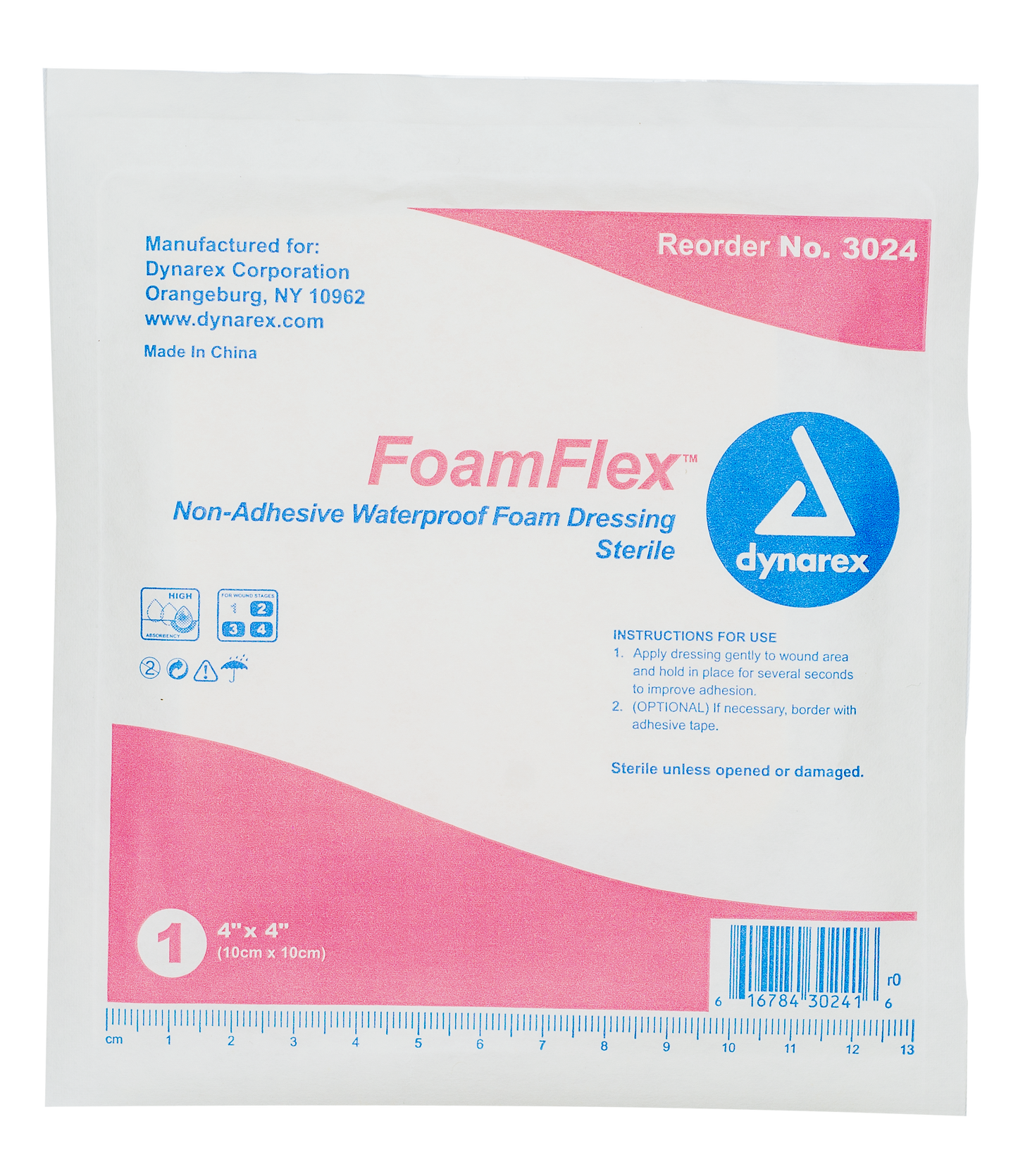 FoamFlex Non-Adhesive Waterproof Foam Dressing