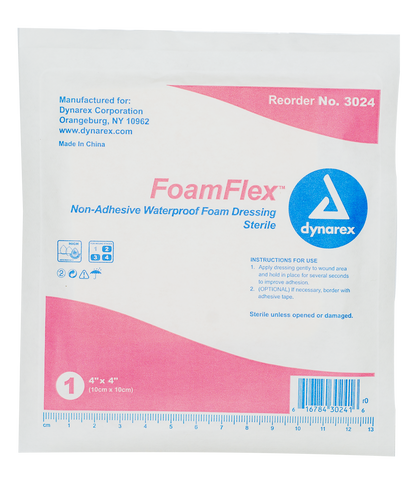 FoamFlex Non-Adhesive Waterproof Foam Dressing