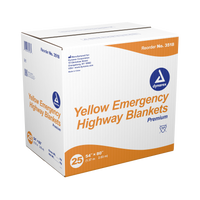 Dynarex - Yellow Emergency Highway Blanket (premium) 54"x80"