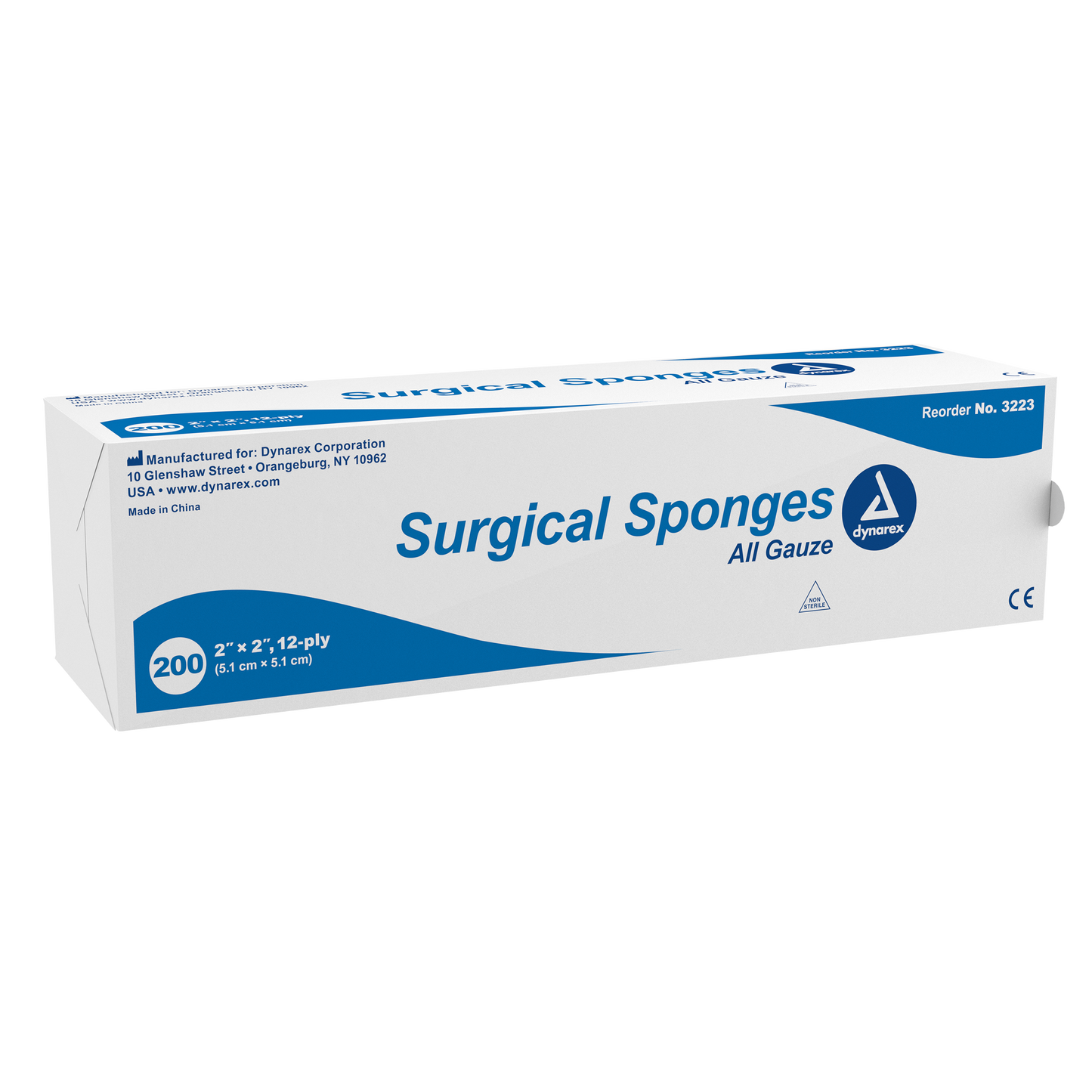Dynarex - Surgical Gauze Sponge 2"x 2" 12 Ply