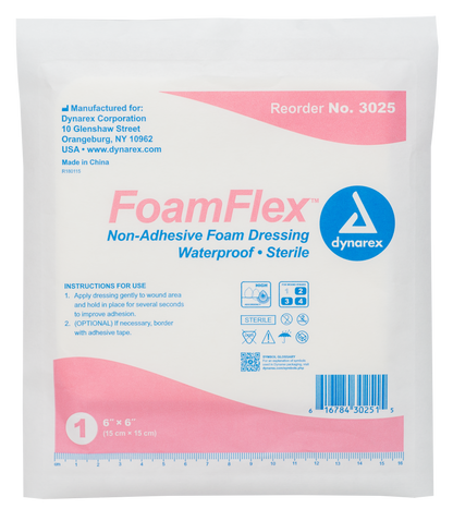 FoamFlex Non-Adhesive Waterproof Foam Dressing