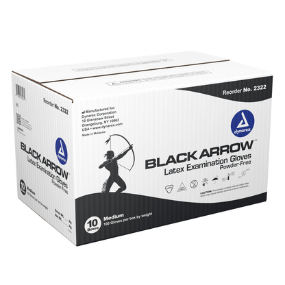 Black Arrow™ Powder-Free Latex Exam Gloves