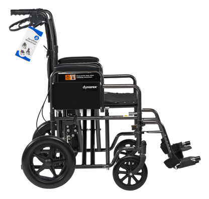 DynaRide Transport Plus Wheelchair 22"x18" Detch Desk Arm FR