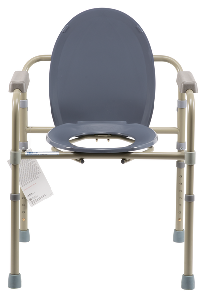 Dynarex - Elongated Folding Bedside Commode