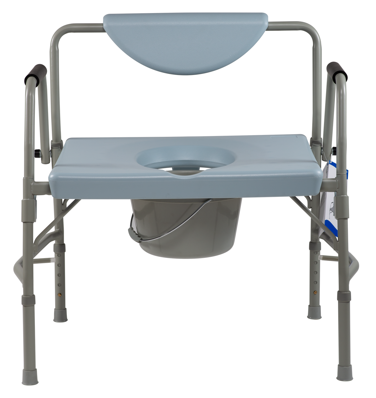 Dynarex - Bariatric Drop-Arm Folding Commode