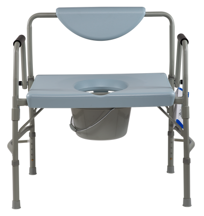 Dynarex - Bariatric Drop-Arm Folding Commode