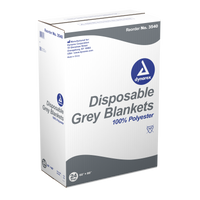 Dynarex - Disposable Grey Blanket - 100% Polyester