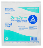 DynaDerm Hydrocolloid Dressing - X-Thin - 4"x4"