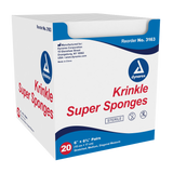 Dynarex - Krinkle Super Sponges - 6" x 6.75", Sterile, 2's