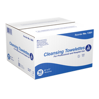 Dynarex - Cleansing Towelettes, 5" x 7", 10 Packs of 100 per Case (1000 Towels)