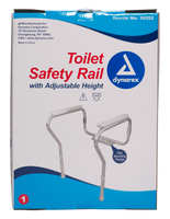 Dynarex - Toilet Safety Rail, Adjustable Height