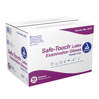Safe-Touch® Powder-Free Latex Exam Gloves