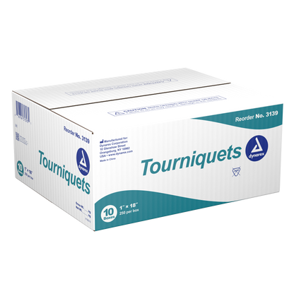 Dynarex - Tourniquets Latex Free - 1" x 18" Blue
