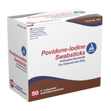 Dynarex - Povidone-Iodine Swabsticks, 1 swabstick per packet