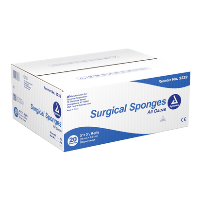 Dynarex - Surgical Gauze Sponge 3"x 3" 8 Ply