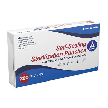 Dynarex - Sterilization Pouches 7.5" x 13"