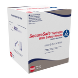 SecureSafe Syringe with Safety Needle  - 10cc - 21G, 1.5" needle