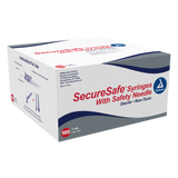 SecureSafe Syringe with Safety Needle - 1cc - 25G, 5/8" needle
